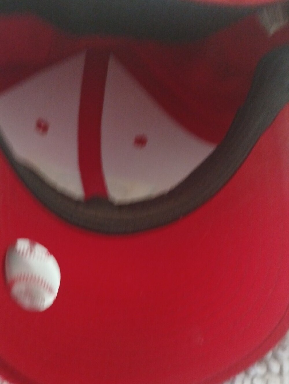 Kids Red Reds Logo Baseball Cap - Picture 3 of 4